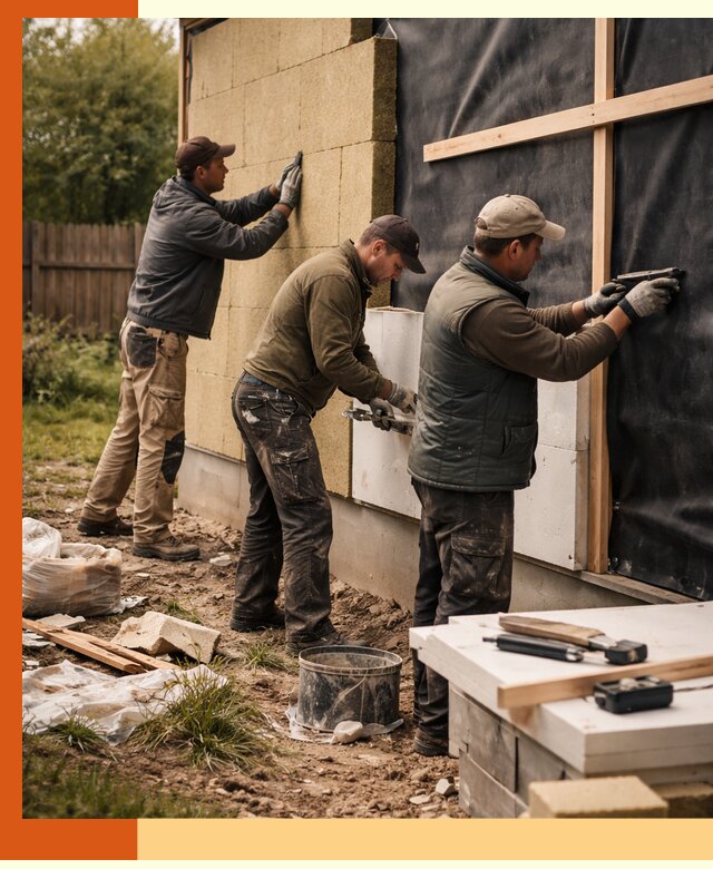 Утепление дачного дома под ключ в Сибае