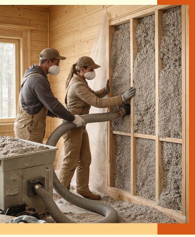 Утепление дачного дома эковатой в Сибае от 1490 руб./м2 — комплексно, ТепломастерСба