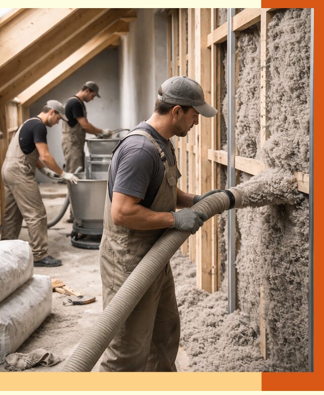 Утепление таунхауса эковатой в Сибае от 2261 руб./м² — монтаж и задувка | ТепломастерСба