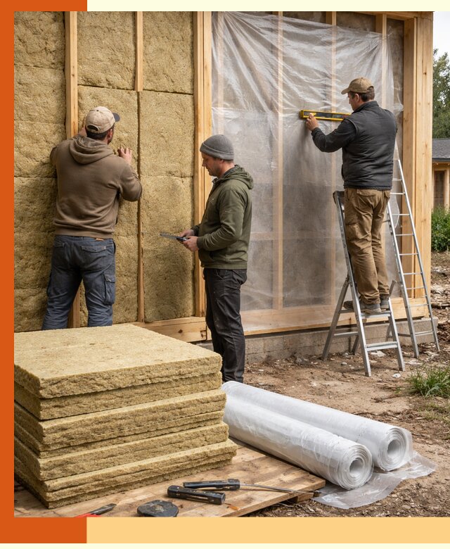 Утепление каркасного дома в Сибае под ключ с гарантией качества