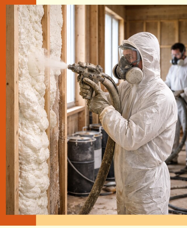 Утепление каркасного дома пенополиуретаном в Сибае