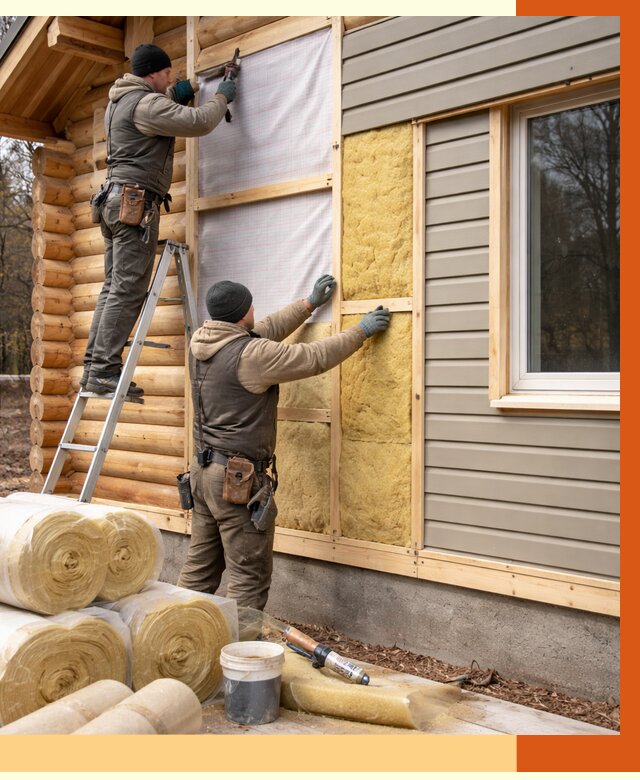 Утепление деревянного дома в Сибае от 6371 руб./м2 — заказать работы | ТепломастерСба