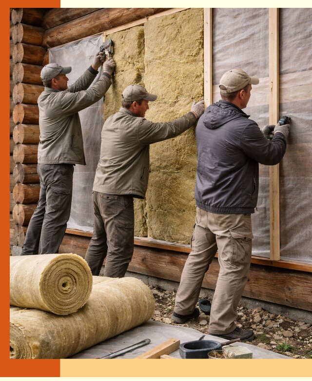 Утепление деревянного дома в Сибае эффективными технологиями