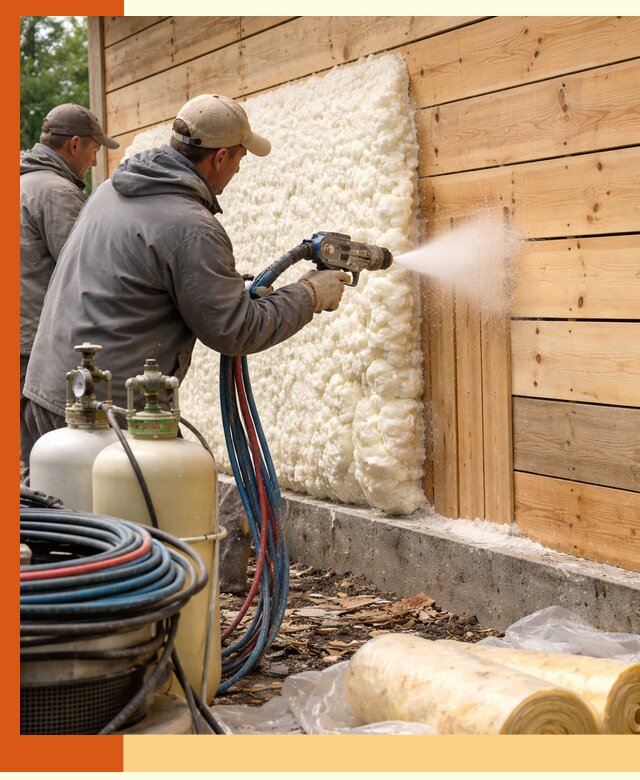 Утепление деревянного дома пенополиуретаном в Сибае