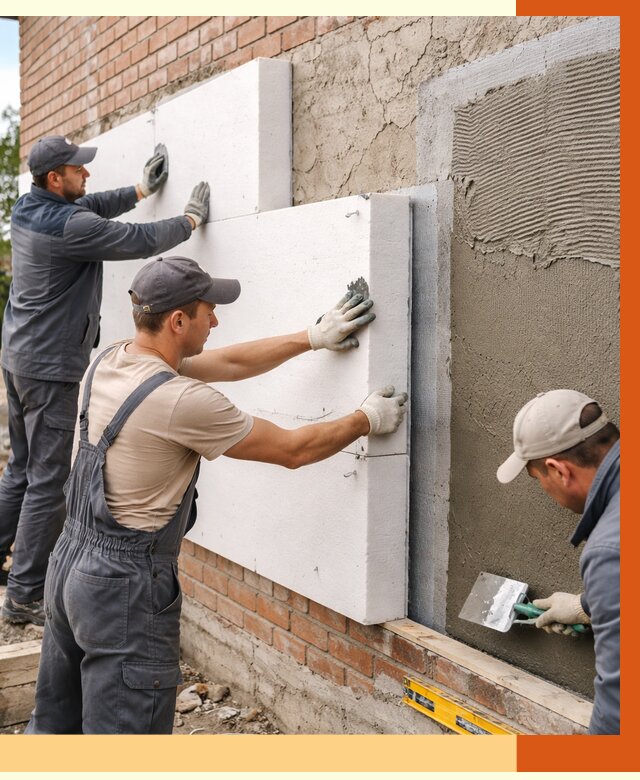 Утепление кирпичного дома в Сибае от 4316 руб. под ключ | ТепломастерСба