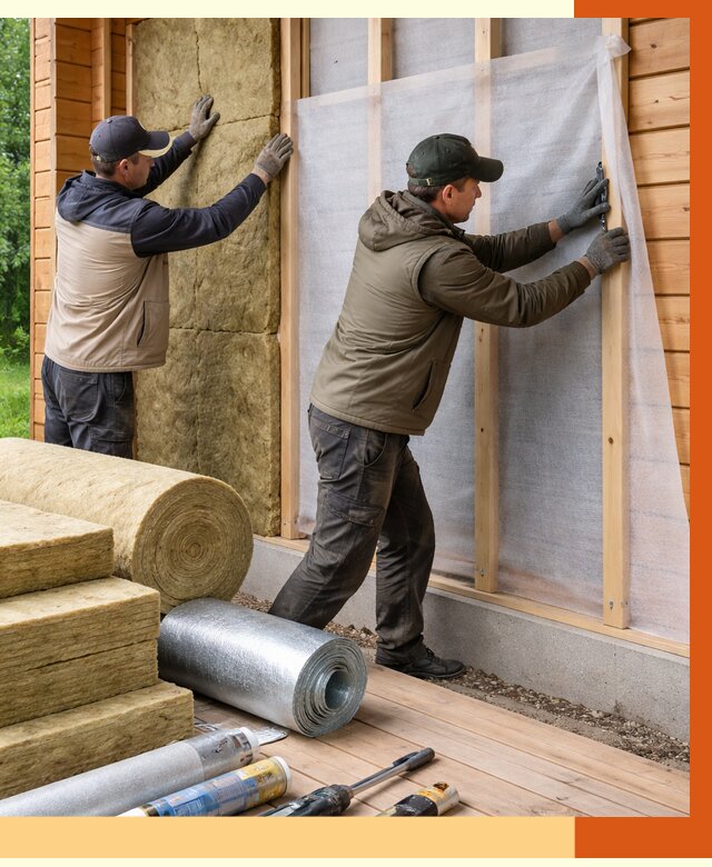 Утепление дома из двойного бруса в Сибае от 4932 руб./м² — ТепломастерСба под ключ