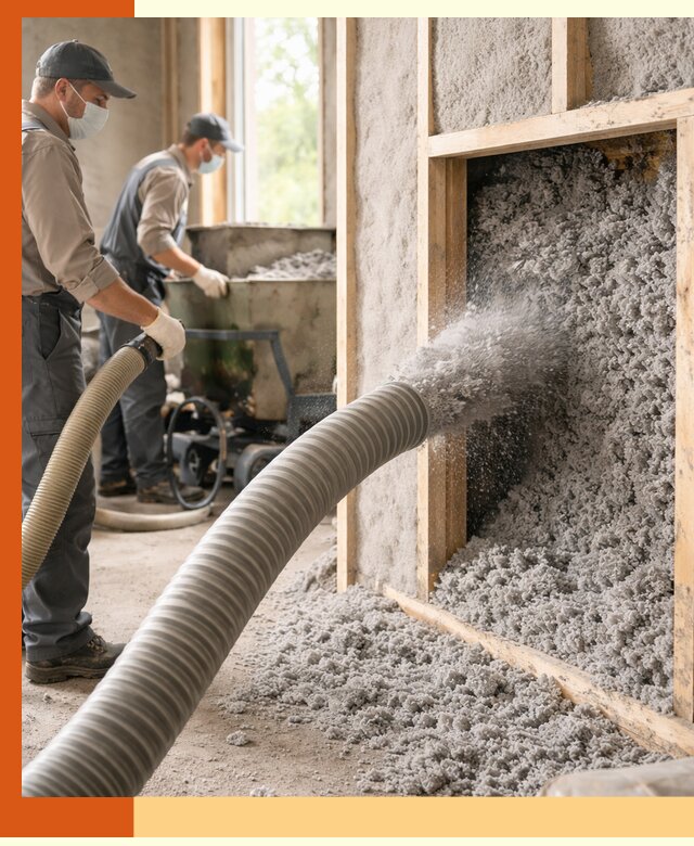 Утепление коттеджа эковатой в Сибае с гарантией качества