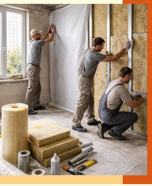 Утепление квартиры в Сибае от 4624 руб/м2 — утеплить квартиру изнутри и снаружи | ТепломастерСба