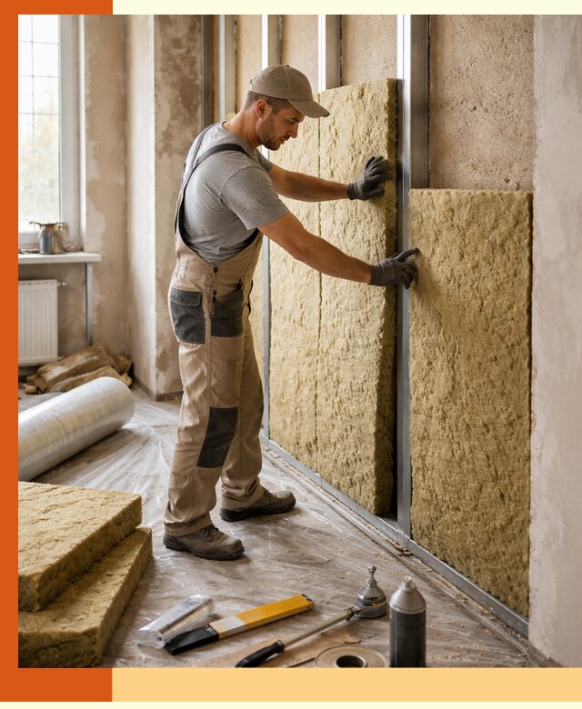 Утепление квартиры в Сибае — комплексная теплоизоляция стен и полов