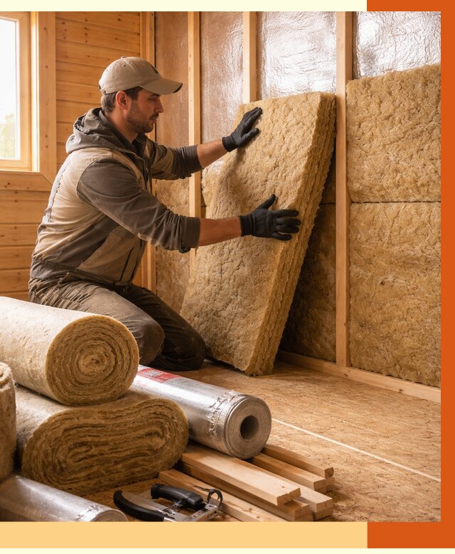 Утепление бани в Сибае под ключ от 4624 руб./м2 — утеплить потолок, пол и стены | ТепломастерСба