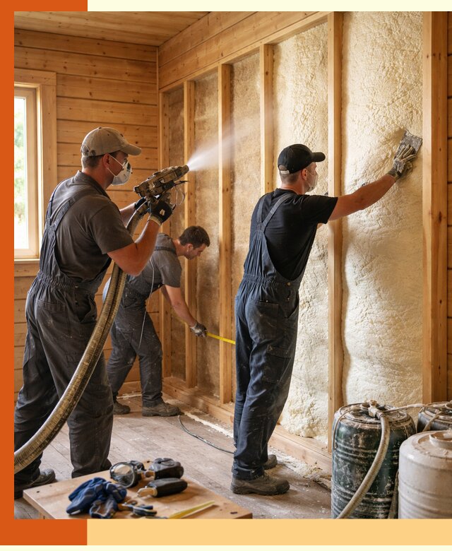 Утепление бани пенополиуретаном (ППУ) в Сибае