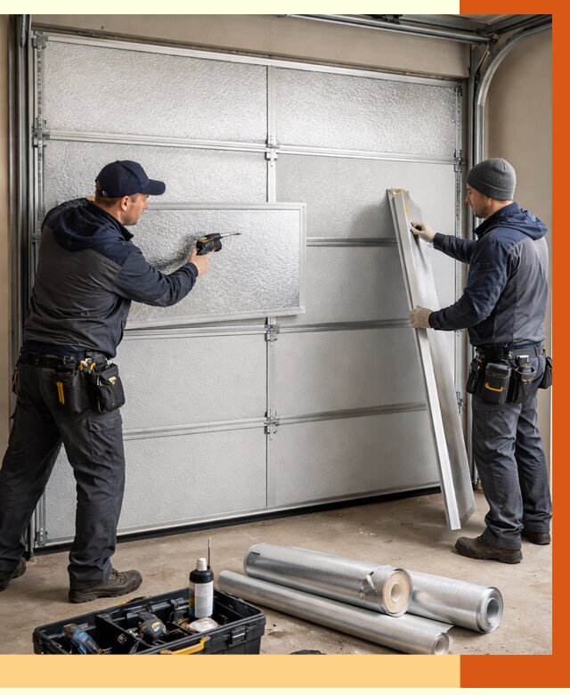 Утепление гаражных ворот в Сибае от 8067 руб/м2 — надежно и быстро | ТепломастерСба