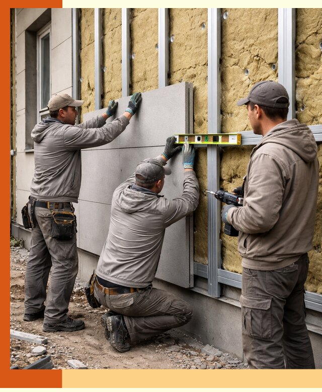 Утепление вентилируемого фасада под ключ в Сибае