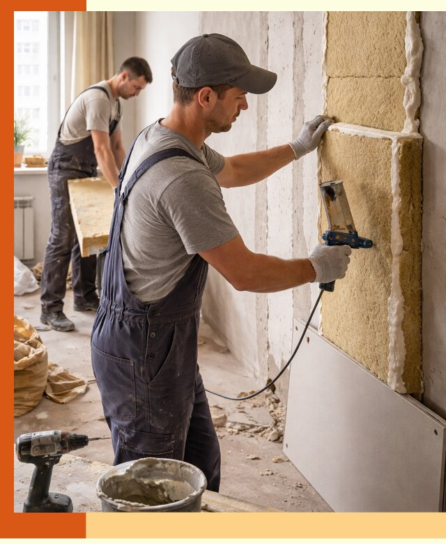 Утепление стен изнутри в Сибае — качественно и эффективно