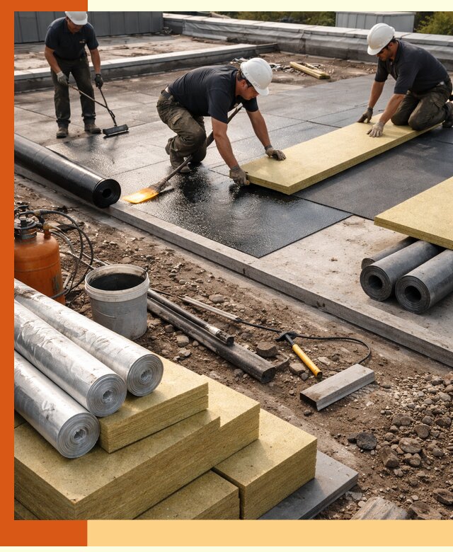 Утепление плоской крыши в Сибае — надежная теплоизоляция и герметизация