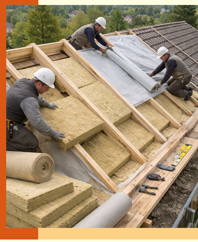 Утепление скатной крыши в Сибае качественно и надёжно