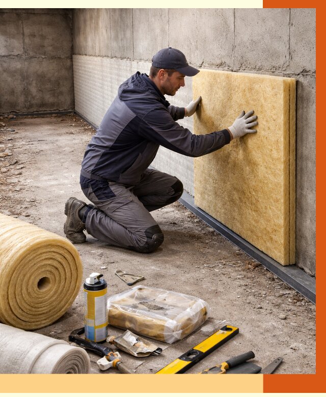 Утепление фундамента изнутри в Сибае от 4316 руб./м2 — работы под ключ | ТепломастерСба