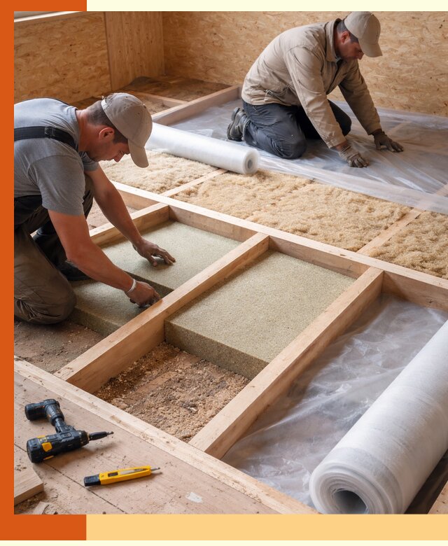 Профессиональное утепление деревянного пола в Сибае