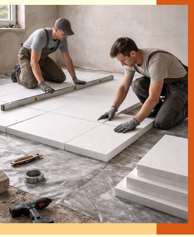 Утепление бетонного пола в Сибае от 2569 руб/м2 — монтаж и цена | ТепломастерСба