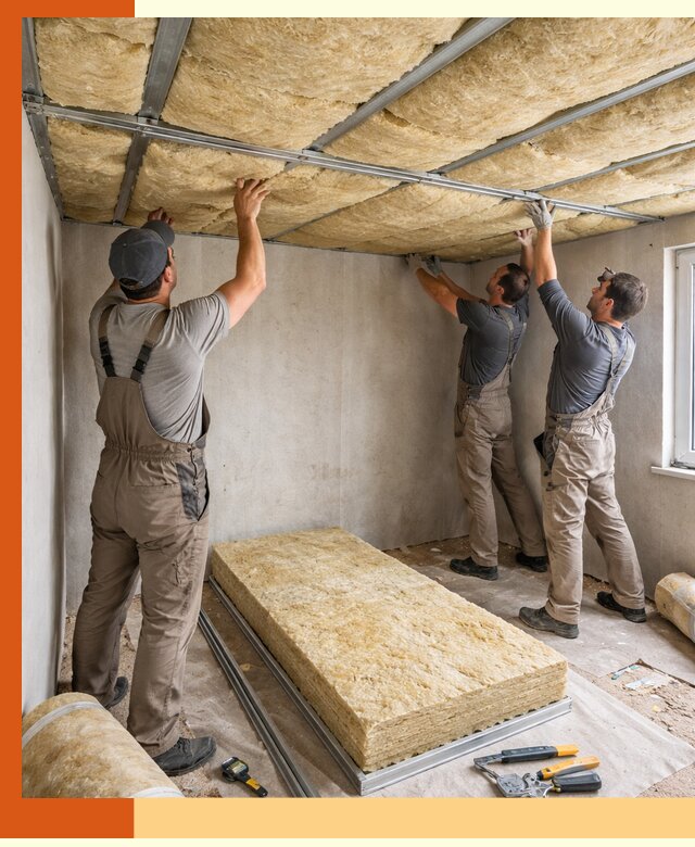 Утепление потолка в Сибае — тепло и без сквозняков