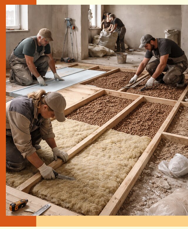 Утепление перекрытий жилых и промышленных зданий в Сибае