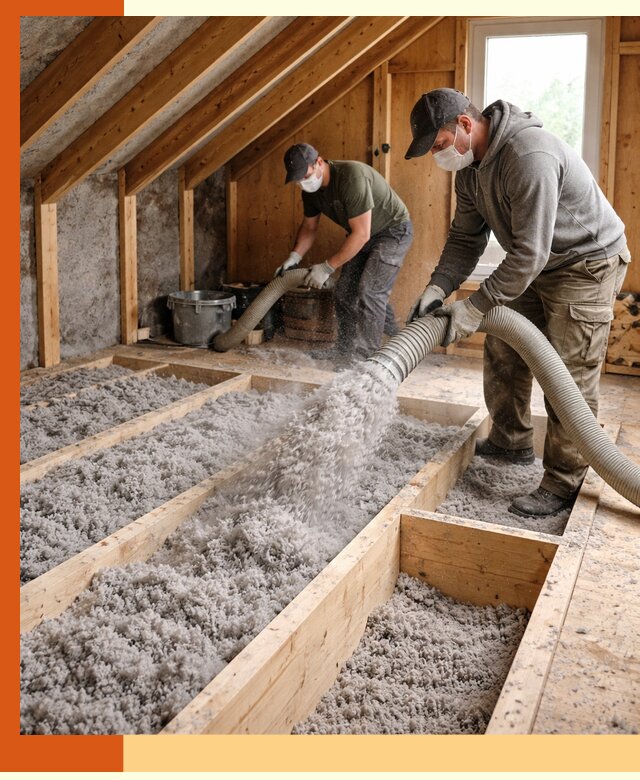 Утепление мансарды эковатой в Сибае с гарантией качества