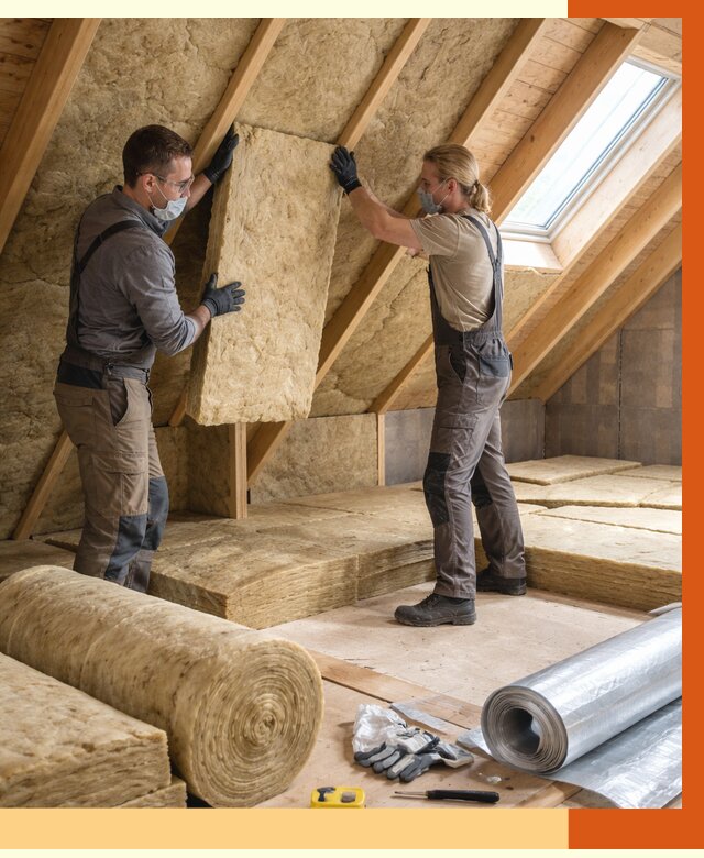 Утепление мансарды минватой в Сибае от 4316 руб./м2 — монтаж и пароизоляция | ТепломастерСба