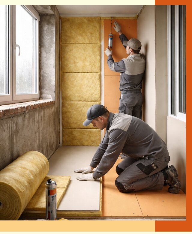 Утепление лоджии под ключ в Сибае от 6679 руб/м2 — комплексное решение | ТепломастерСба