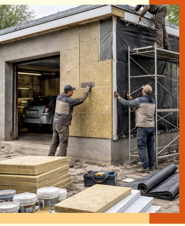 Утепление автосервиса в Сибае ппу, пеноизоляция, от 14900 руб/м2 — ТепломастерСба