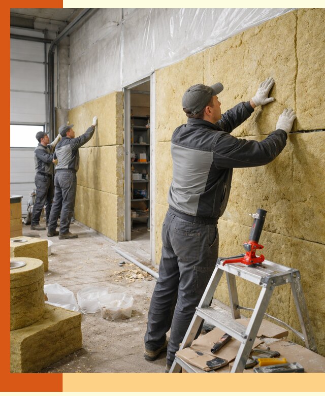 Утепление автосервиса и мастерских в Сибае качественно и надёжно