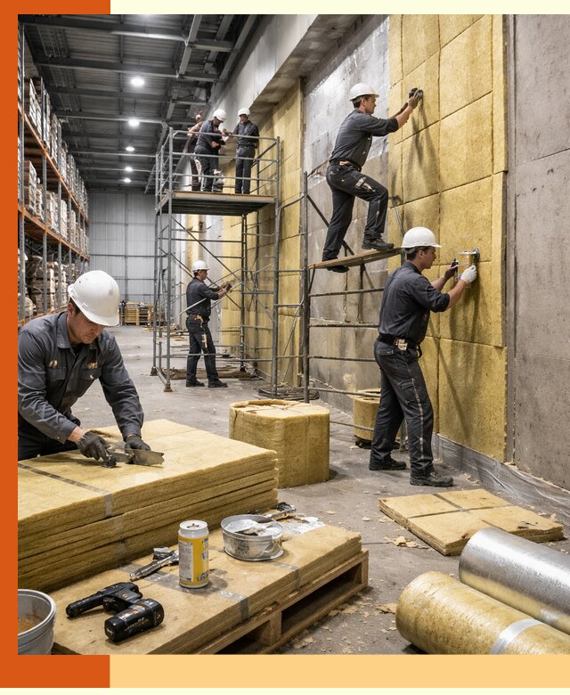 Утепление логистического центра в Сибае качественно и экономично