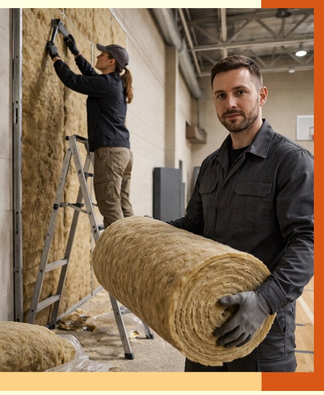 Утепление спортзала в Сибае от 7707 руб/м2 — комплексное утепление под ключ | ТепломастерСба