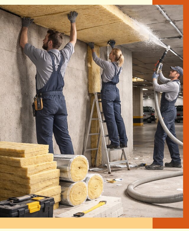 Утепление паркинга в Сибае от 6988 руб./м2 — работы под ключ | ТепломастерСба