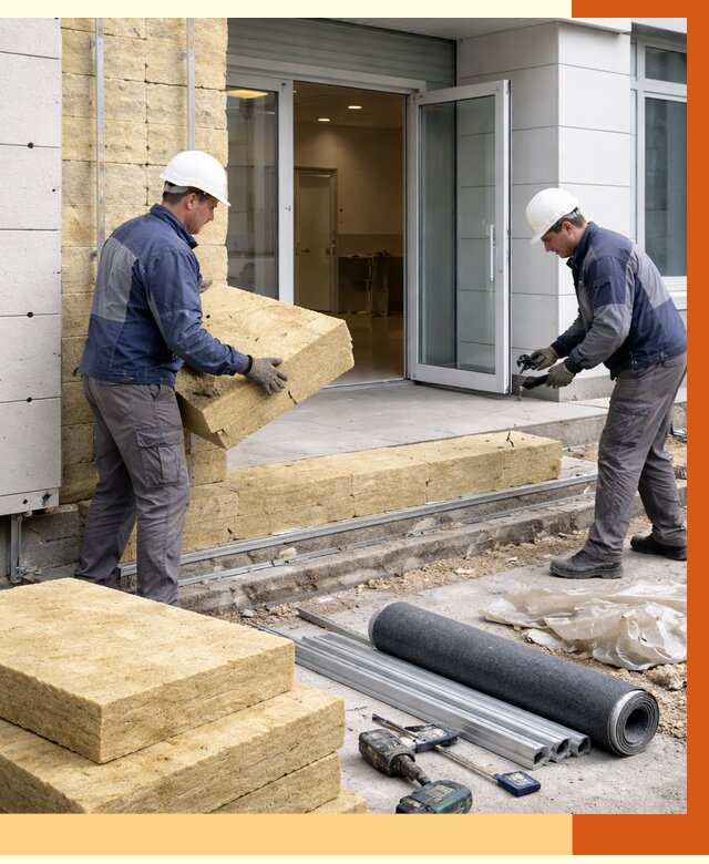 Утепление медицинского центра в Сибае под ключ от 12845 руб./м² | ТепломастерСба