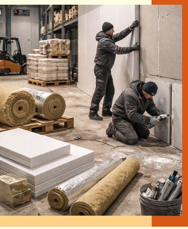 Утепление холодного склада в Сибае от 8735 руб/м2 — комплексное под ключ | ТепломастерСба