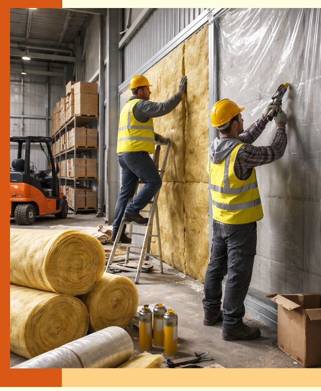 Утепление склада с техникой в Сибае под ключ