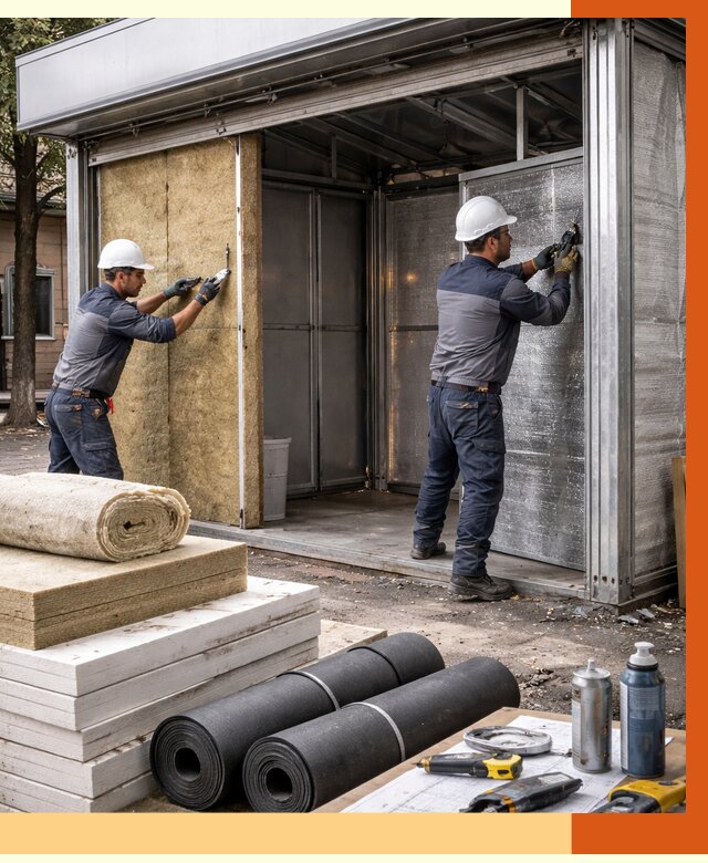 Утепление павильона шаурма в Сибае под ключ от 1233 руб. за м² | ТепломастерСба