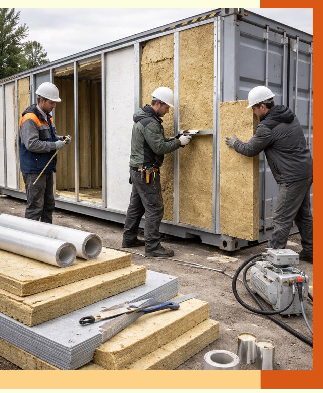 Утепление морского контейнера в Сибае от 3854 руб. под ключ | ТепломастерСба