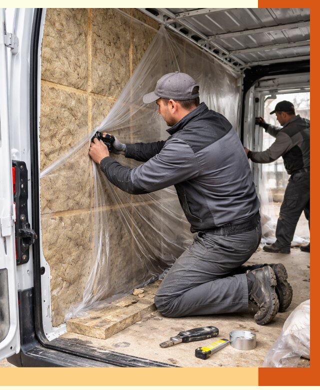 Утепление фургона в Сибае от 16955 руб/м2 — утепление фургона ППУ и кузова | ТепломастерСба