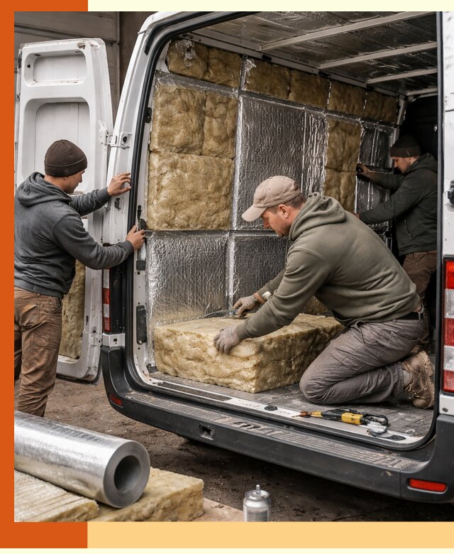 Утепление фургона в Сибае: профессиональная теплоизоляция и шумоизоляция