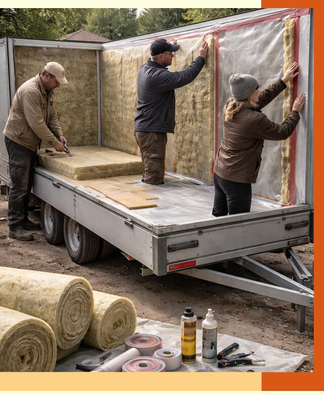 Утепление прицепа в Сибае под ключ от 12845 руб. — комплекс от ТепломастерСба