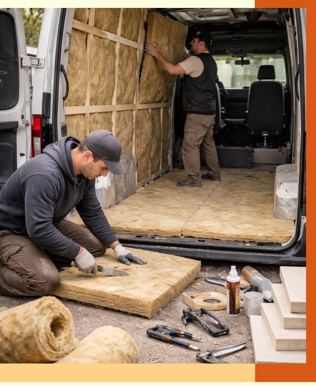 Утепление кемпера в Сибае под ключ от 12331 руб. — профессионально | ТепломастерСба