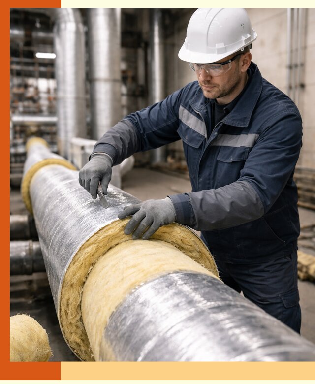 Утепление технологического оборудования и заводских установок в Сибае