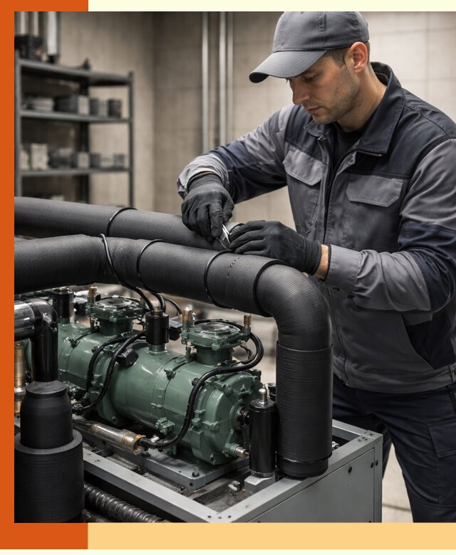 Утепление холодильного агрегата и теплоизоляция в Сибае