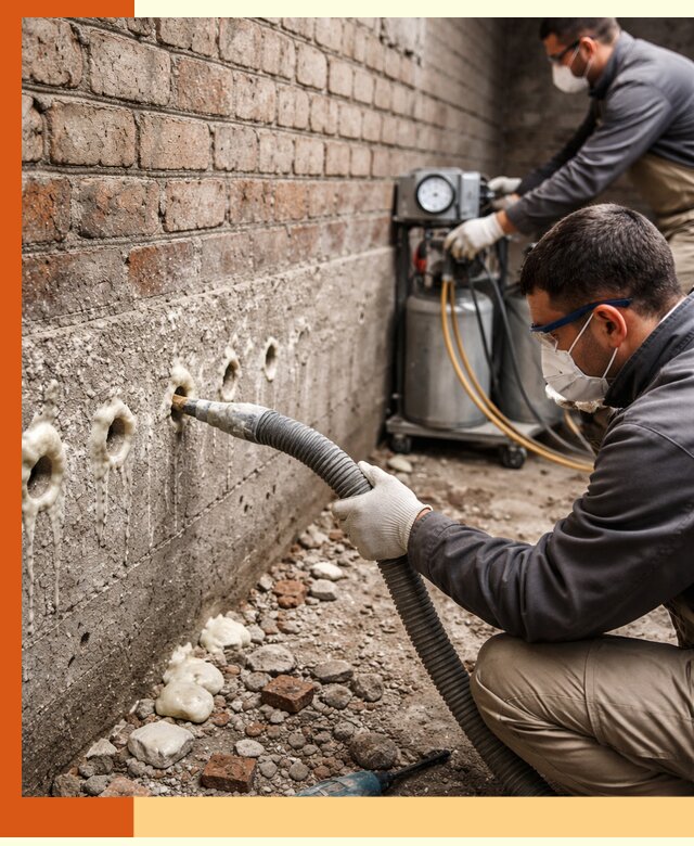 Заполнение колодцевой кладки ППУ в Сибае быстро и герметично