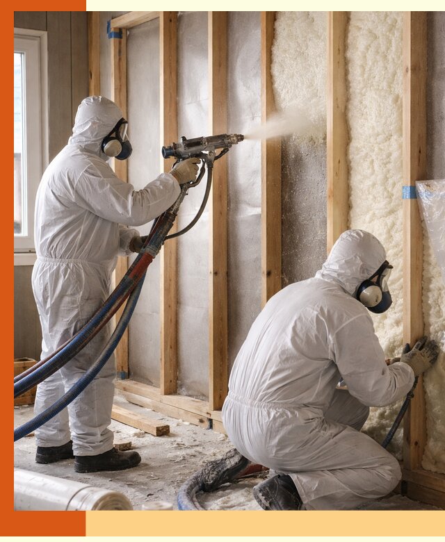 Утепление каркасной стены ППУ в Сибае для домов и коттеджей