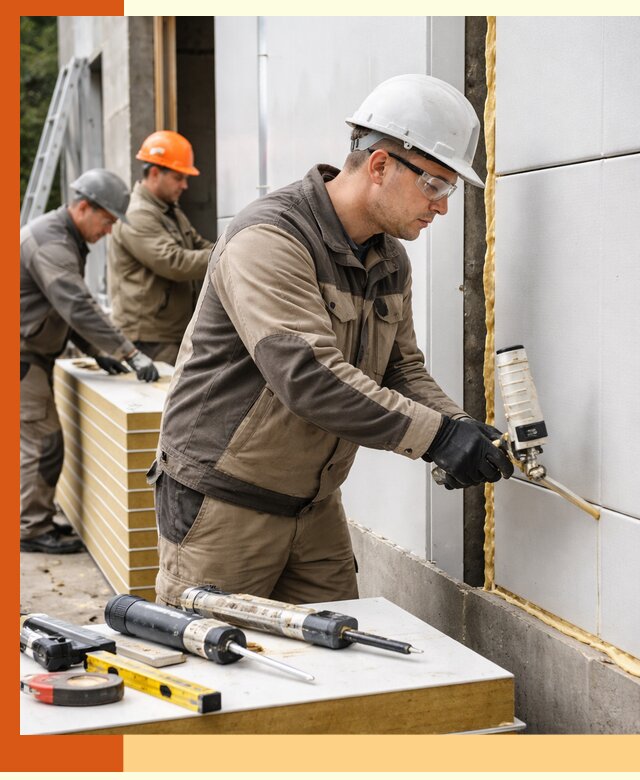 Утепление сэндвич-панелей пенополиуретаном в Сибае