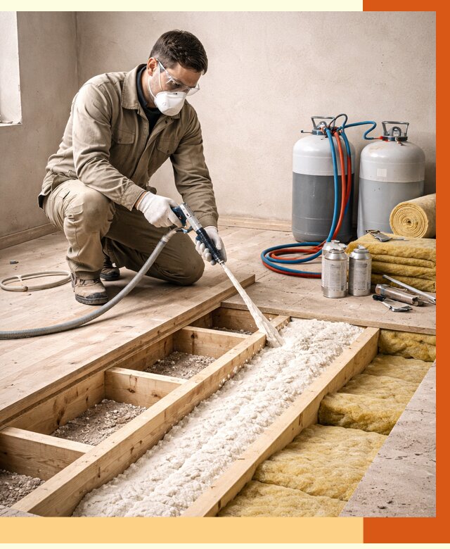 Заполнение полостей межэтажного перекрытия в Сибае от 4316 руб. | ТепломастерСба