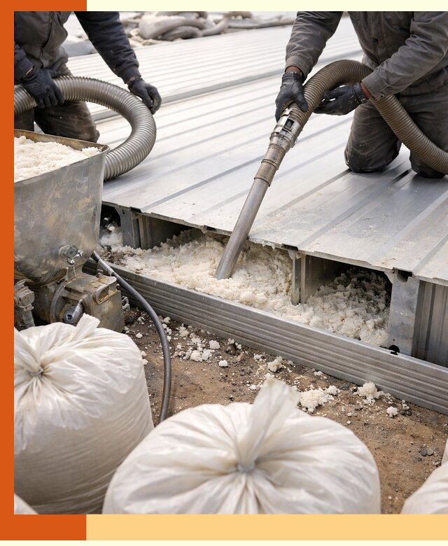 Заполнение пустот кровельных панелей пенными и мокрыми герметиками в Сибае