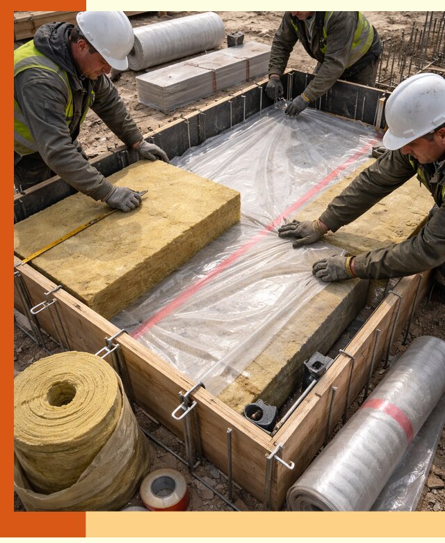 Теплоизоляция опалубки для строительства в Сибае
